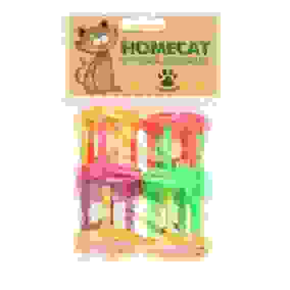 Игрушка для кошек Барабаны пластиковые с колокольчиком 4см (4шт/уп) HOMECAT CT18052