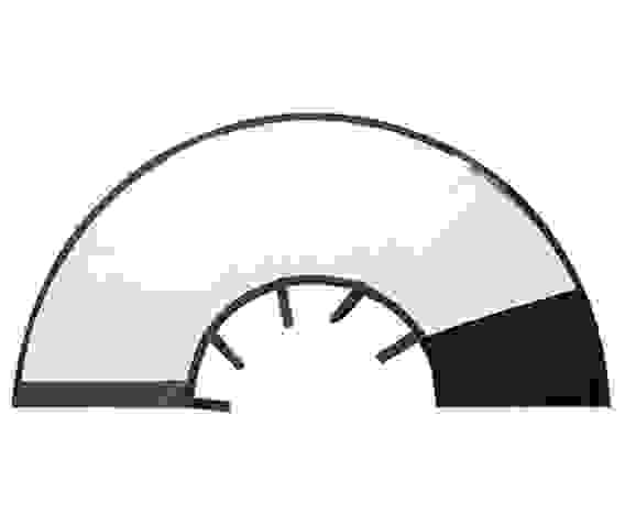 Воротник пластиковый на липучках HOMEPET VET №10 4710588