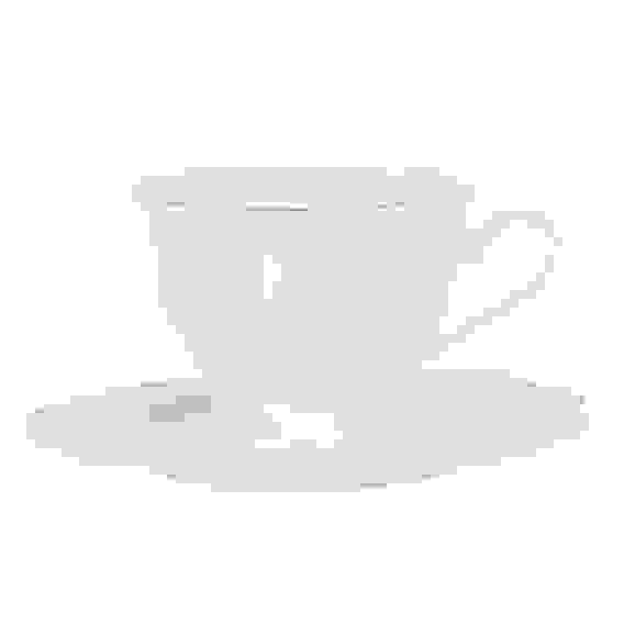 Набор чайный 2 пр., 175мл, фарфор, Лаура с золотой отводкой, MILLIMI