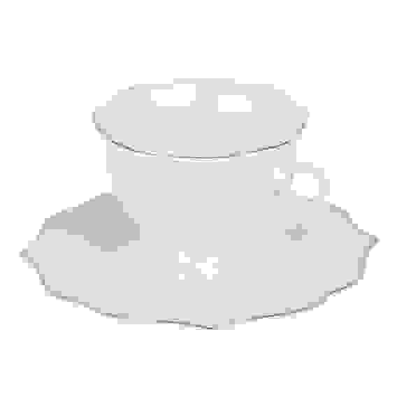 Набор чайный 2 пр., 175мл, фарфор, Лаура с золотой отводкой, MILLIMI