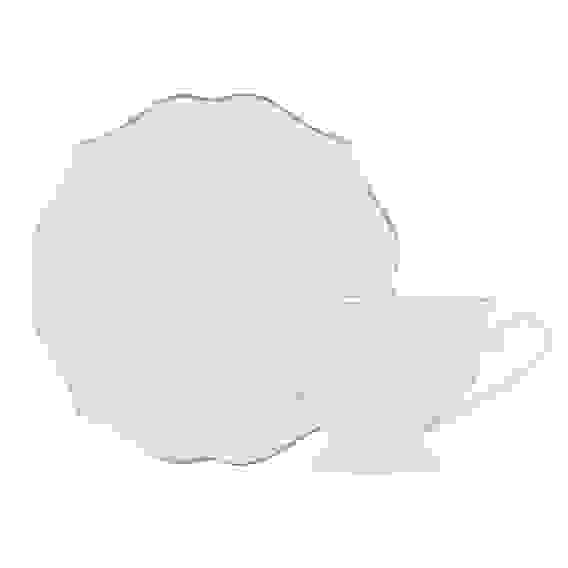 Набор чайный 2 пр., 175мл, фарфор, Лаура с золотой отводкой, MILLIMI