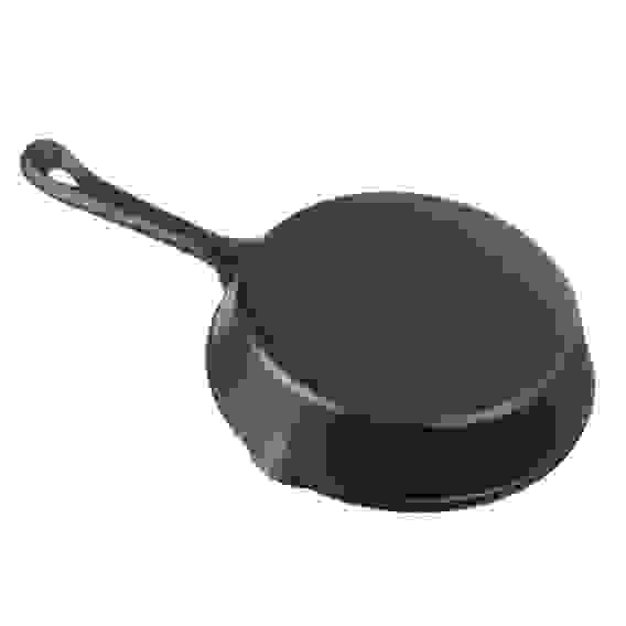 Сковорода чугун, 2 слива, d15,5см, индукция VETTA