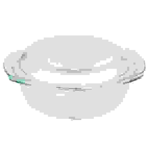 Кастрюля жаропрочная с крышкой, стекло, 23,5х20,6х9,6см, 1,5л SATOSHI