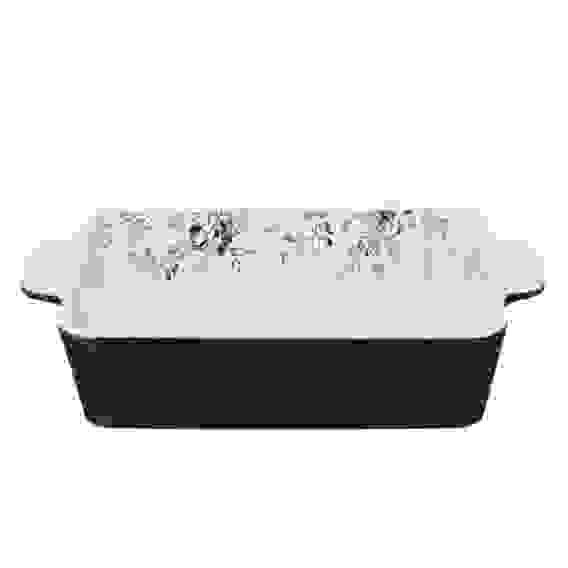 Форма для запекания и сервировки прямоугольная 28,2х19,5х5,8см, цветы, керамика, тм MILLIMI