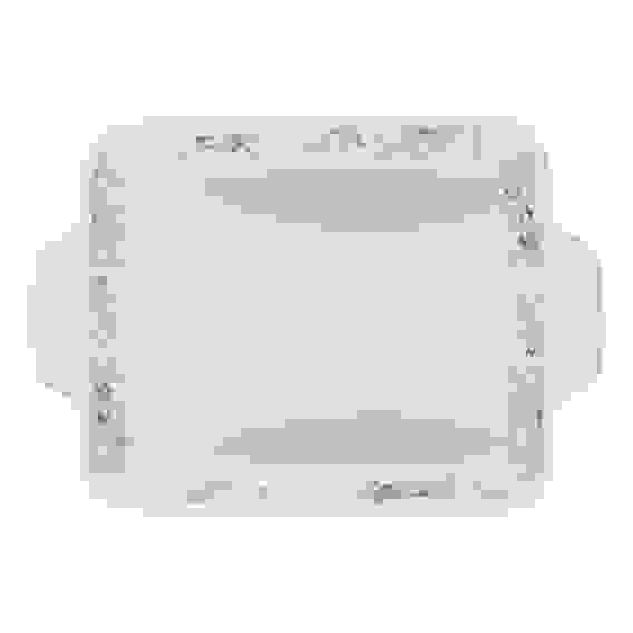 Форма для запекания и сервировки прямоугольная 28,2х19,5х5,8см, цветы, керамика, тм MILLIMI