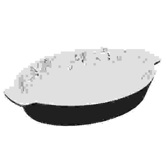 Форма для запекания и сервировки овальная 31х20,5х5см, цветы, керамика, тм MILLIMI