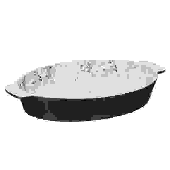 Форма для запекания и сервировки овальная 31х20,5х5см, цветы, керамика, тм MILLIMI