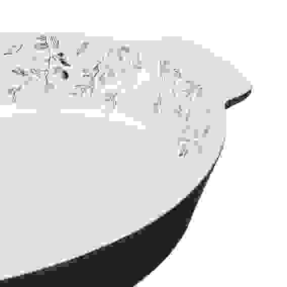 Форма для запекания и сервировки овальная 31х20,5х5см, цветы, керамика, тм MILLIMI