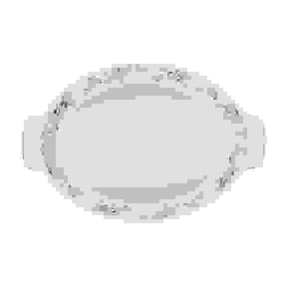 Форма для запекания и сервировки овальная 31х20,5х5см, цветы, керамика, тм MILLIMI