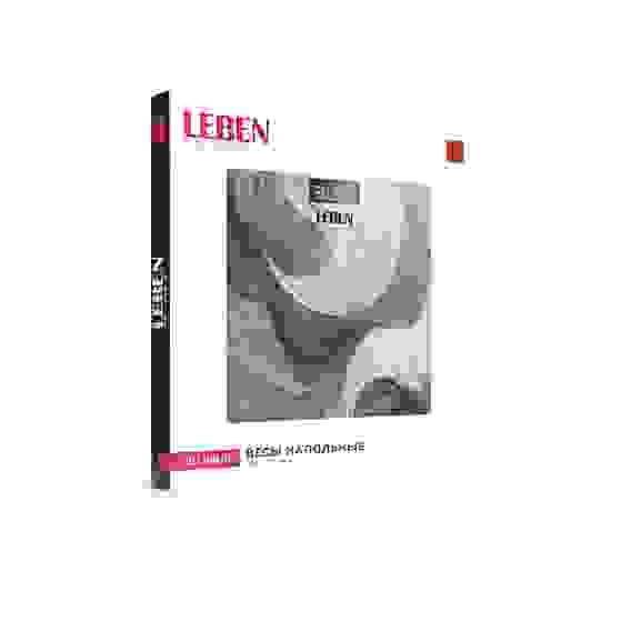 Весы напольные электронные "Grey", ЖК-дисплей, макс. нагр.до 180кг LEBEN