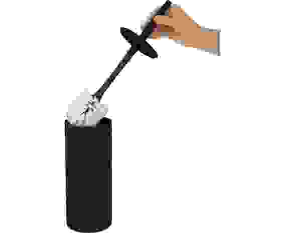 Ерш туалетный пластик(Комплект WC) BLACK,PT502110028/Plast Team