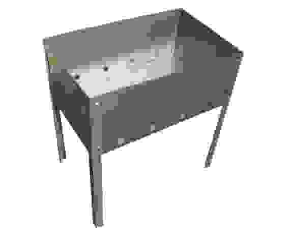 Мангал 350х250х250 0,4мм, сборный, (5 шампуров), в пленке (11755)