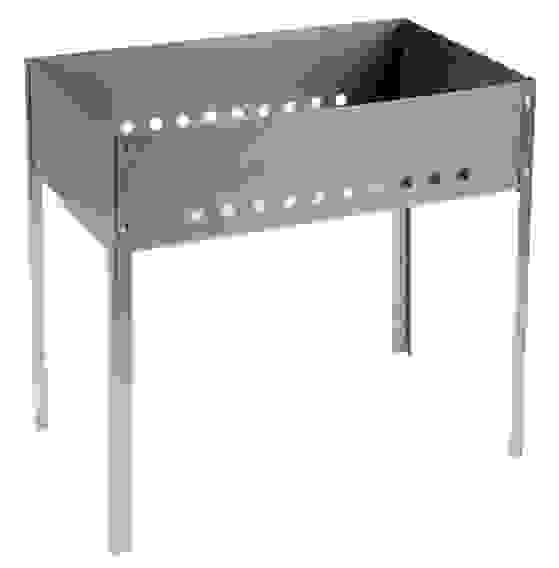 Мангал 500х300х350 0,4мм, сборный, (без шампуров), в пленке