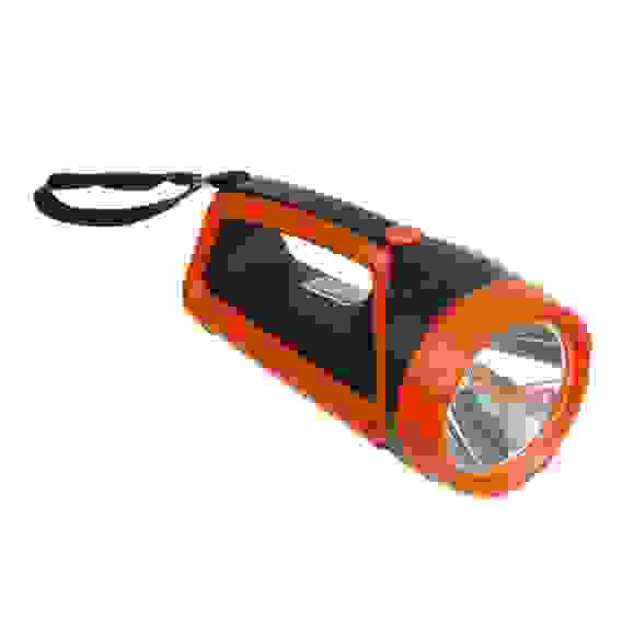 Фонарь прожектор, LED + COB, 6 режимов, 2400мАч, USB кабель, 9х9х20см, пластик тм ЕРМАК