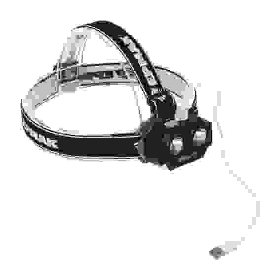 Фонарь налобный, 2 P30 LED +3 SMD, 5 режимов, 1200мАч, 7,2х4,8х4см, USB кабель, пластик тм ЕРМАК