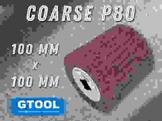 Шлифовальный валик 100*100, зерно Coarse (P80) GTOOL