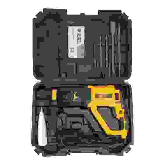 Перфоратор электрический RHB-1050-30, SDS-plus, 1050 Вт, 3,4 Дж, 4 реж.// Denzel