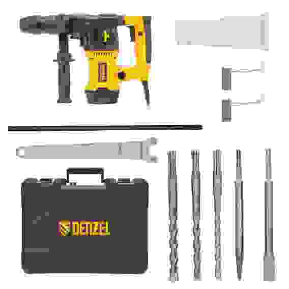 Перфоратор электрический RHVB-1250-32, SDS-plus, 1250 Вт, 5,5 Дж, 4 реж.// Denzel