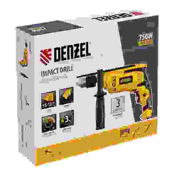 Дрель ударная IDD-750, 750 Вт, 0-3000 об/мин, 48000 уд/мин// Denzel
