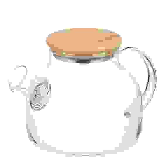 Чайник заварочный Эко, стекло, бамбуковая крышка, 1000мл тм VETTA