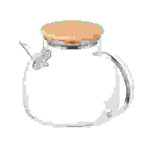 Чайник заварочный Эко, стекло, бамбуковая крышка, 1000мл тм VETTA