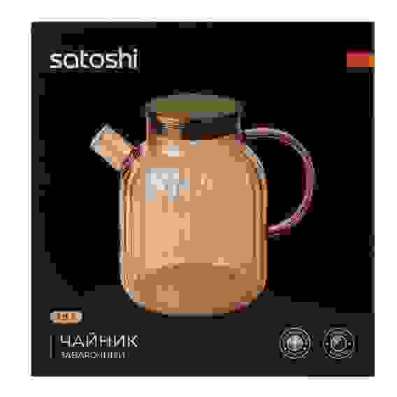 Чайник заварочный Голд 1,8л, стекло, нерж.сталь тм SATOSHI