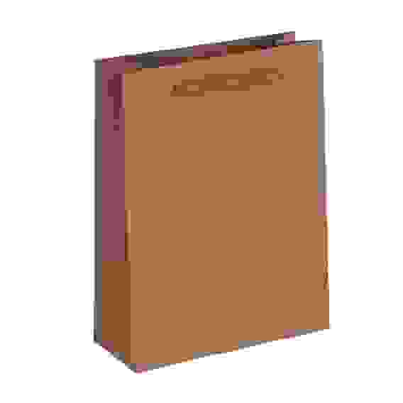 Пакет бумажный, крафт, однотонный, с канатной ручкой, XS 15x20x6 см