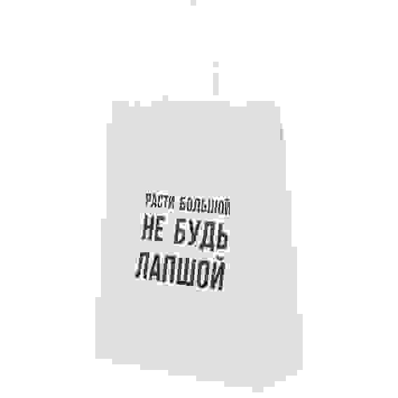Пакет подарочный с надписями, белый, L 24x10,5x32см, 5 в асс