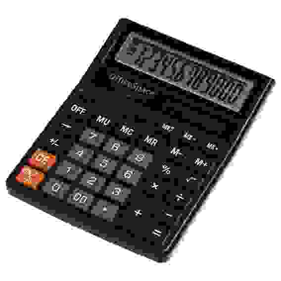 Калькулятор настольный OfficeSpace, 12 разрядов, двойное питание, 143*190*29мм, черный