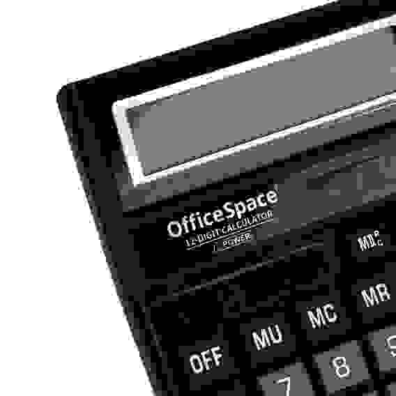 Калькулятор настольный OfficeSpace, 12 разрядов, двойное питание, 143*190*29мм, черный