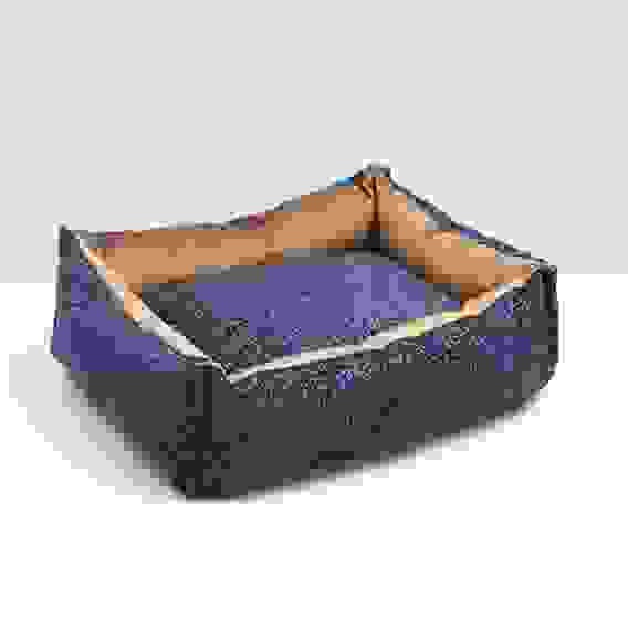 Лежанка под замшу с двусторонней подушкой, 45 х 35 х 11 см, мебельная ткань, микс цветов 5052901