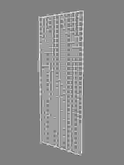 Сетка торговая 40×150 см, окантовка 6 мм, пруток - 4 мм, белая, (порошковое покрытие)