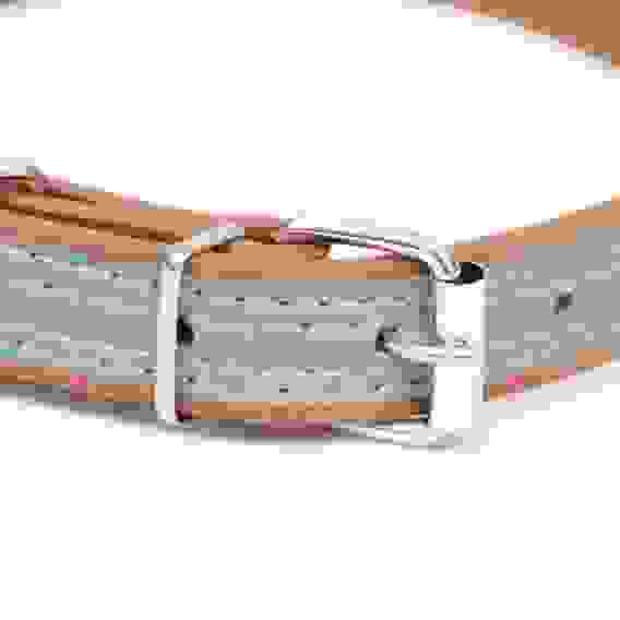 Ошейник со светоотражающей полосой и косточками, 45×2 см, цвет МИКС