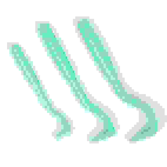 Набор выкручивателей для клещей, 3 размера, пластик, голубой