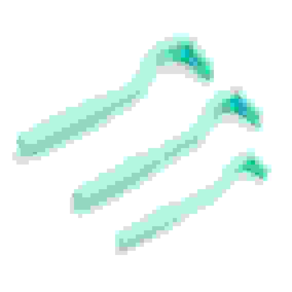 Набор выкручивателей для клещей, 3 размера, пластик, голубой