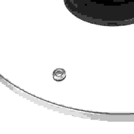 Крышка стеклянная 22см с метал.ободком в сборе