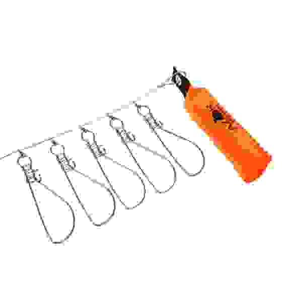 Кукан, 3,5м, 5 карабинов, поплавок, трос металл, ПВХ сумка тм AZOR FISHING