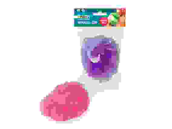 Мочалка-ШАР, нейлоновая, 14 см, PATERRA, 3 цвета в коробке