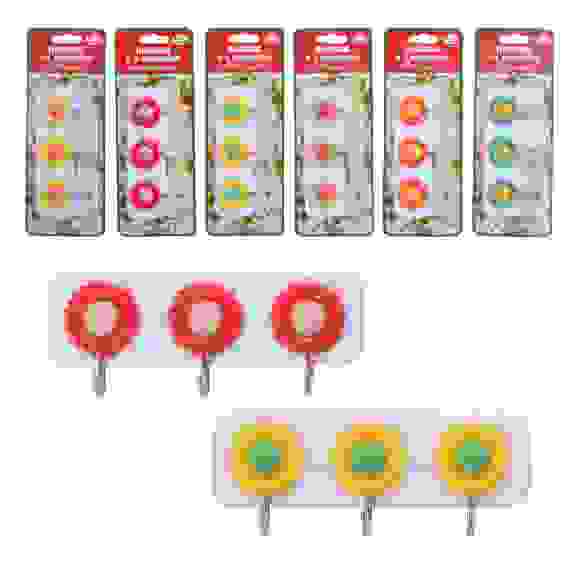 Планка с 3 крючк "Подсолнухи" 6 диз PY27-143