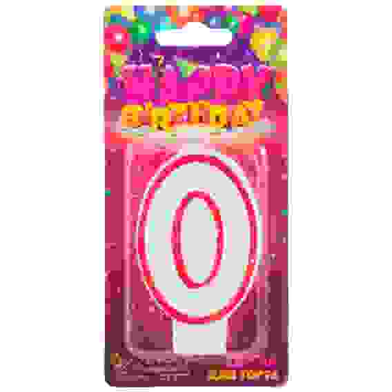 Свеча для торта цифра 0