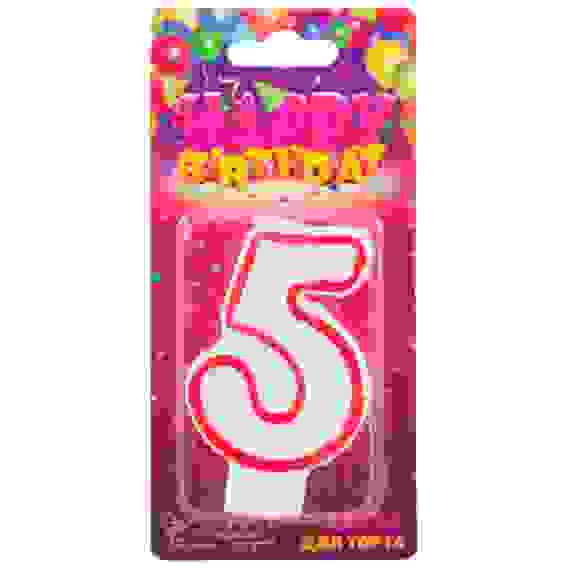 Свеча для торта цифра 5