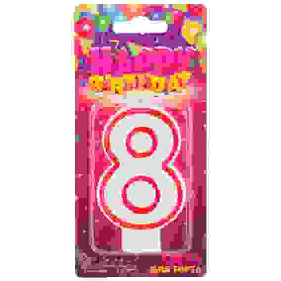 Свеча для торта цифра 8