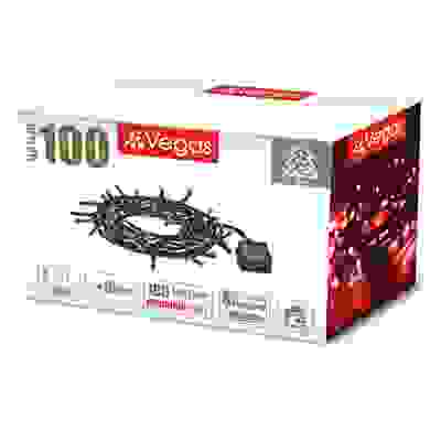 Электрогирлянда &quot;Нить&quot; 100 красных LED ламп, 8 режимов, зеленый провод, 10 м,