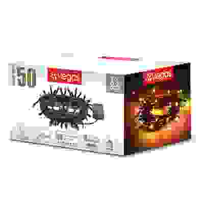 Электрогирлянда &quot;Нить&quot; 50 разноцветных ламп &quot;рис&quot;, 8 режимов, зеленый провод,