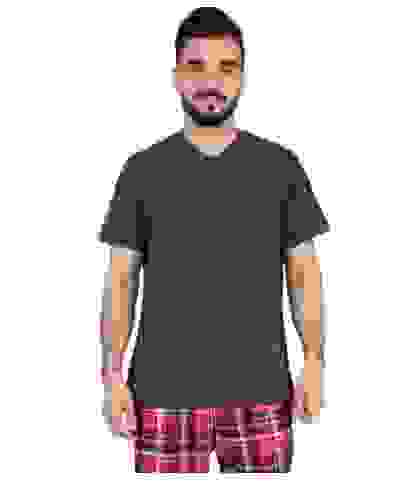 Футболка V-образный вырез кулирка ,темно-серый (38)