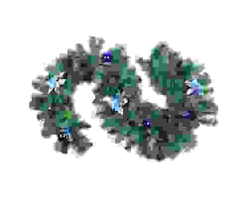 Гирлянда еловая &quot;Цветочная&quot; d30см.х200см.цв.синий (SYCB17-202)