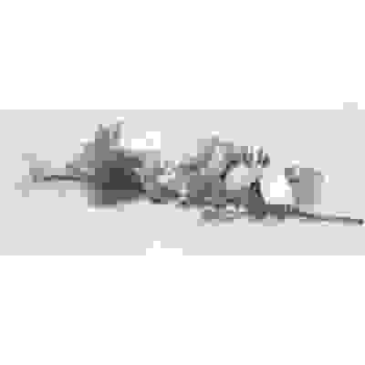 Ветка дек.с шишками/лист.50см. ALSP1105 (бел.)