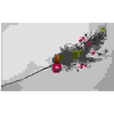 Ветка Ягоды и шишки 72.5см. Р37615А-29&quot;RW