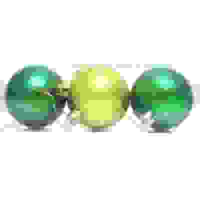 Набор елочный шаров, 3шт. d6см. (цвет: зеленый+золото, SY15QJH-588)