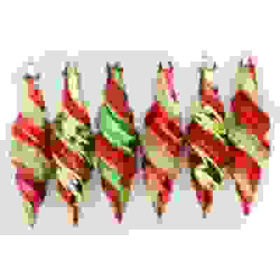 Наб. укр. Сосульки 6шт.11.5х3 L15806 (зел.+кр.)